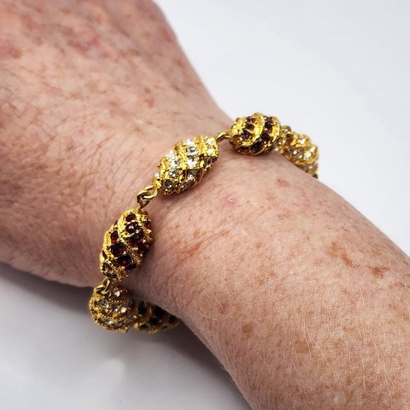 Camrose and Kross Jacqueline Bouvier Kennedy Recreation Egg Bracelet - Picture 6 of 8